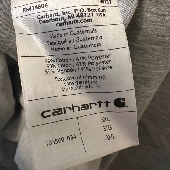 Carhartt 3XL Mens Force Cotton Delmont Pocket Polo - Picture 5 of 6